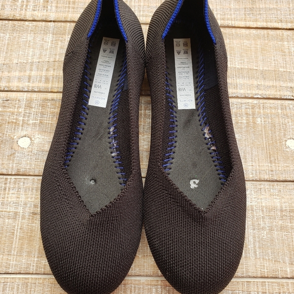 ROTHY'S Round Toe the Flat Black Solid - Picture 1 of 4